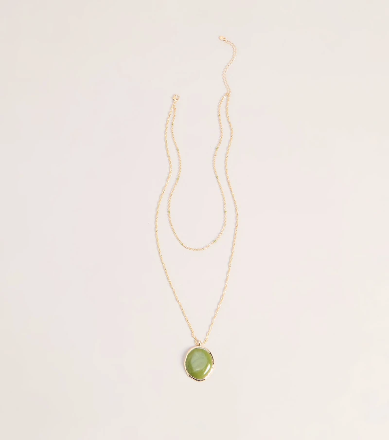Worth The Double Take Pendant Necklace