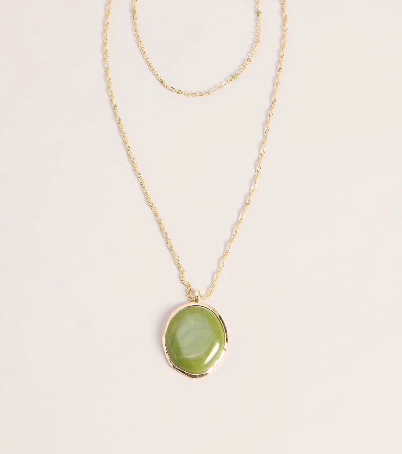 Worth The Double Take Pendant Necklace