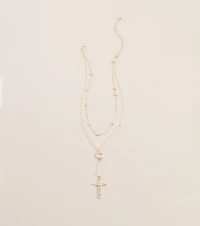 Faith In Detail Cross Charm Necklace