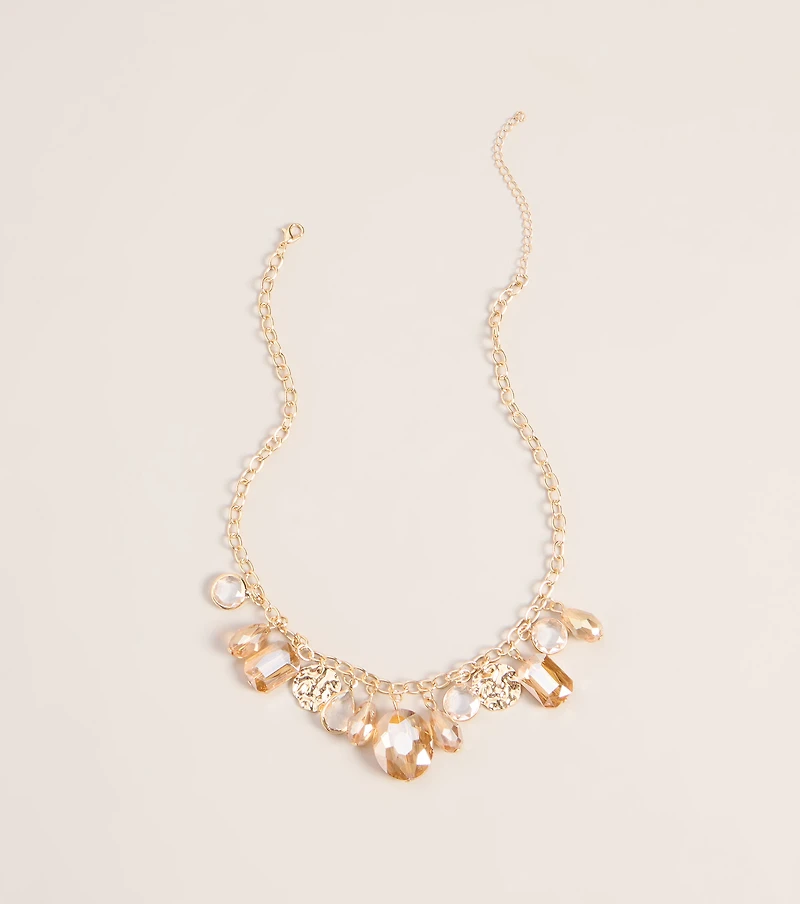 Luxe Statement Gemstone Necklace
