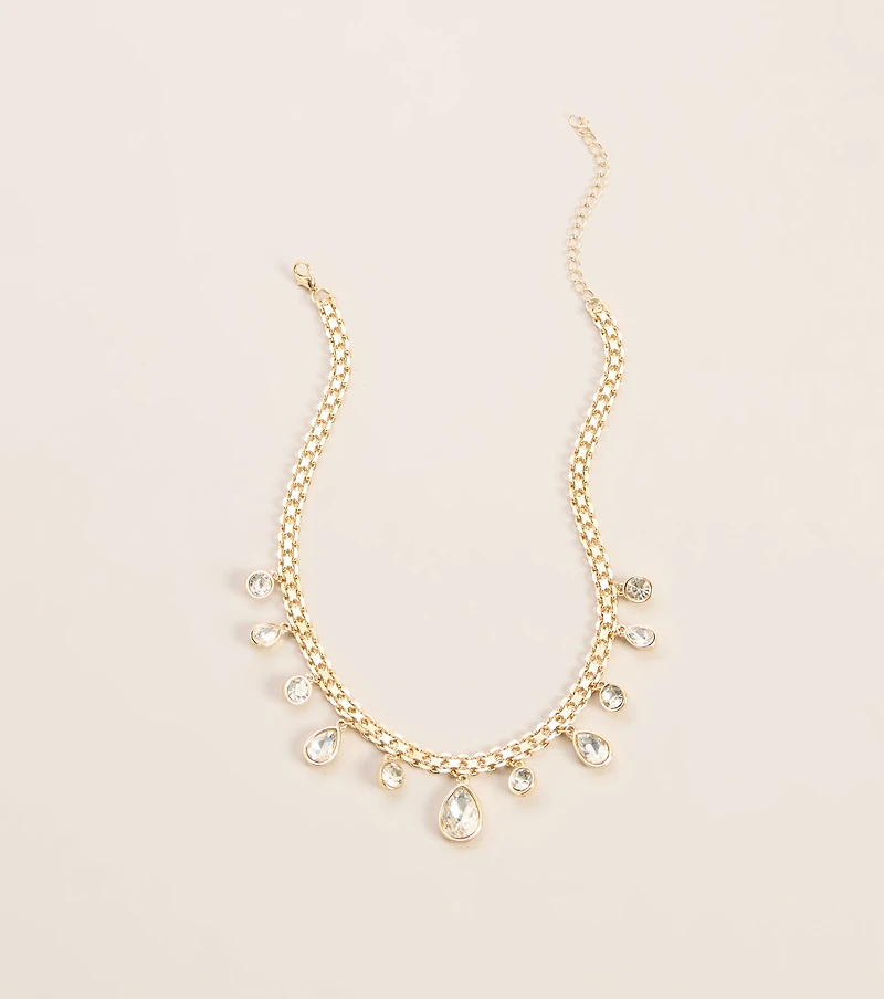 Diamond Trail Rhinestone Necklace