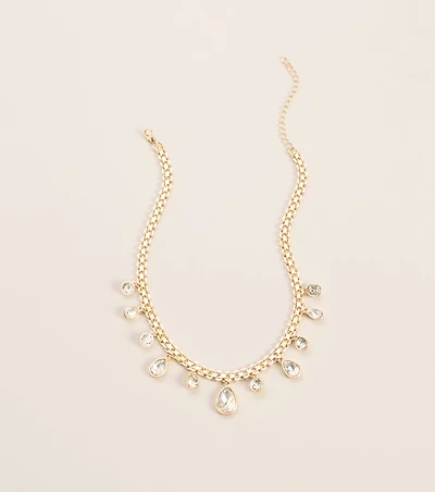 Diamond Trail Rhinestone Necklace