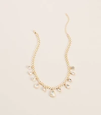 Diamond Trail Rhinestone Necklace