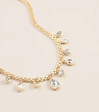 Diamond Trail Rhinestone Necklace