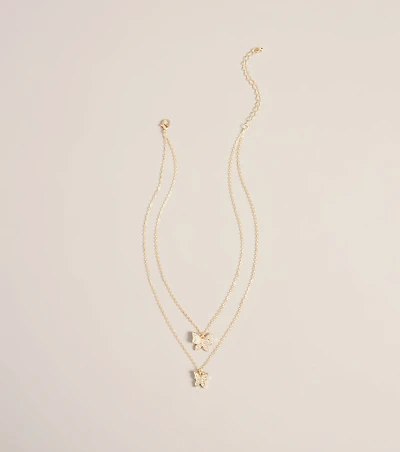 Butterfly Effect Layered Rhinestone Pendant Necklace