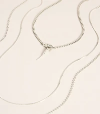 Caught In The Coil Layered Snake Necklace Set