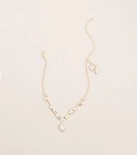RSVP Sparkle Rhinestone Necklace And Earrings Set