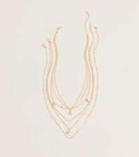 Layer It Up Rhinestone Pendant Necklace Set
