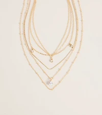 Layer It Up Rhinestone Pendant Necklace Set