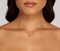 Initial Charm Necklace Set