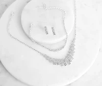Mesmerizing Rhinestone Collar And Bracelet Set