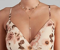 Queen Of Hearts Dainty Lariat Necklace