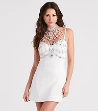 Glam In My Eyes Halter Necklace