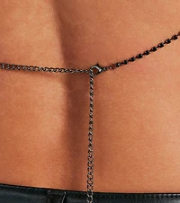 Luxe Statement Rhinestone Halter Body Necklace