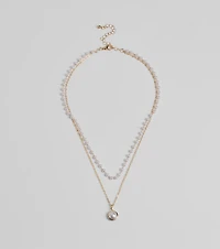 Luxe Moment Faux Pearl Layered Necklace