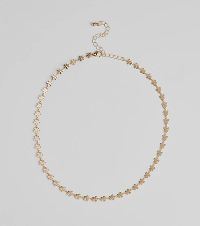 Pretty Chic Floral Chain Necklace