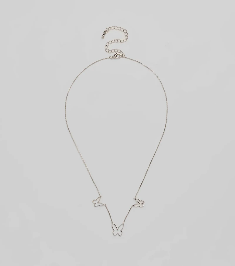 Never Blend In Butterfly Chain Necklace