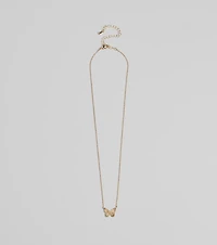 Social Butterfly Charm Necklace