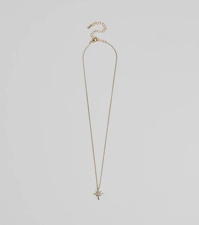 Burst With Beauty Rhinestone Star Necklace