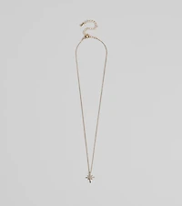Burst With Beauty Rhinestone Star Necklace