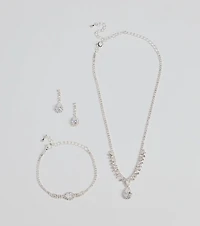 Decadent Radiance Rhinestone Jewelry Set