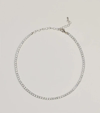 Sparkling Beauty Cubic Zirconia Tennis Necklace