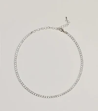 Sparkling Beauty Cubic Zirconia Tennis Necklace