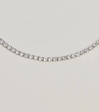 Sparkling Beauty Cubic Zirconia Tennis Necklace