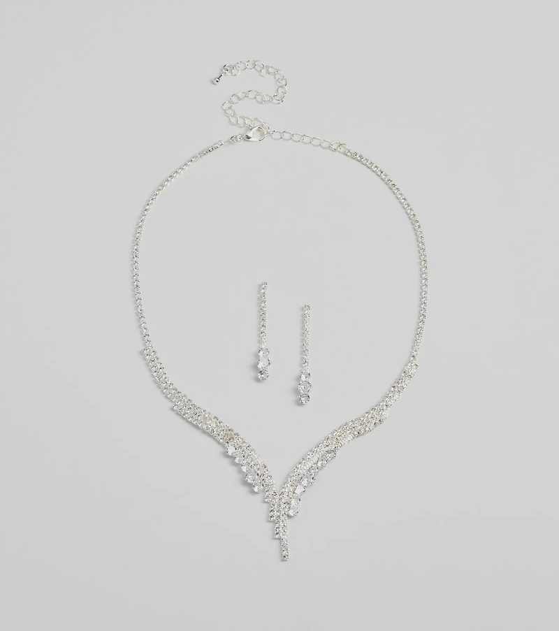 Beauty Perfection Necklace And Earrings Set