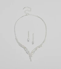 Beauty Perfection Necklace And Earrings Set