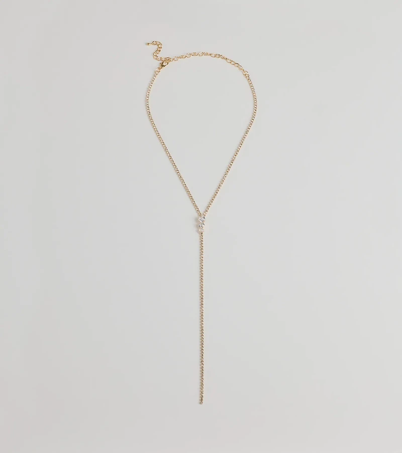 Upscale Moments Cubic Zirconia Accent Choker Necklace