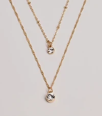Timelessly Stylish Rhinestone Layered Necklace