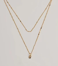 Love Expression Heart Layered Necklace