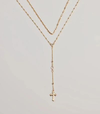 Major Blessings Layered Cross Necklace