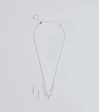 Enchant Me Necklace And Earrings Set