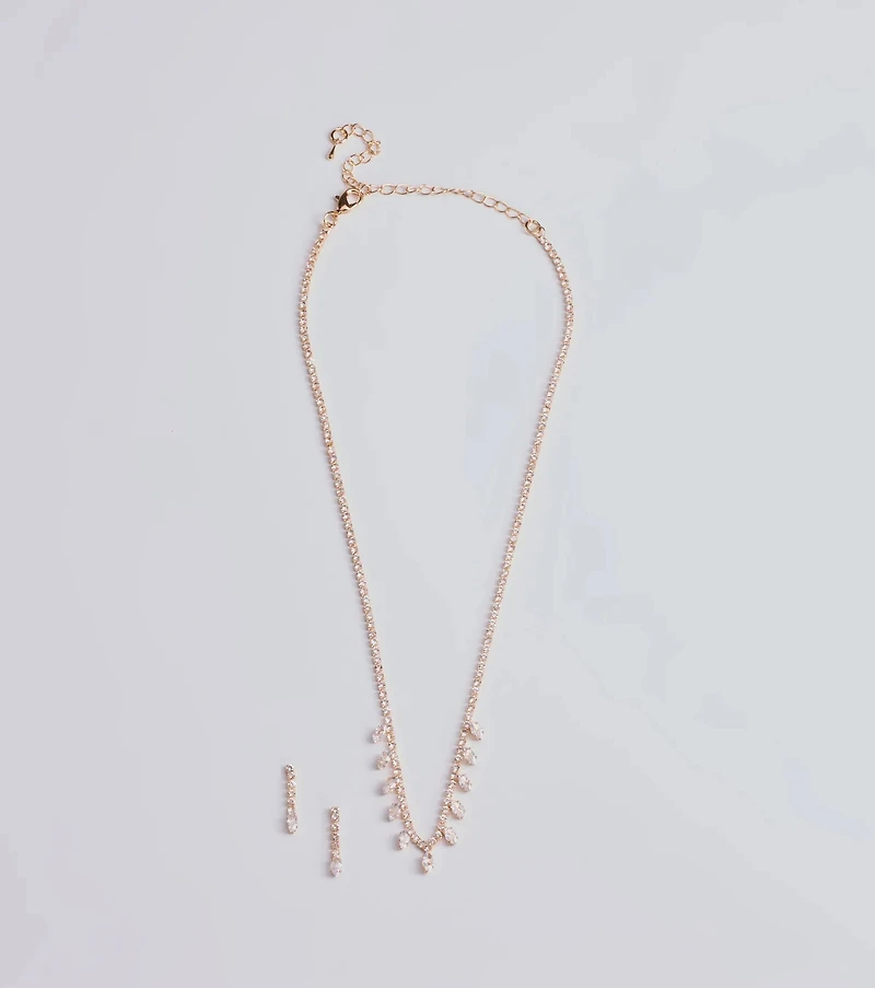 Enchant Me Necklace And Earrings Set