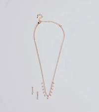 Enchant Me Necklace And Earrings Set