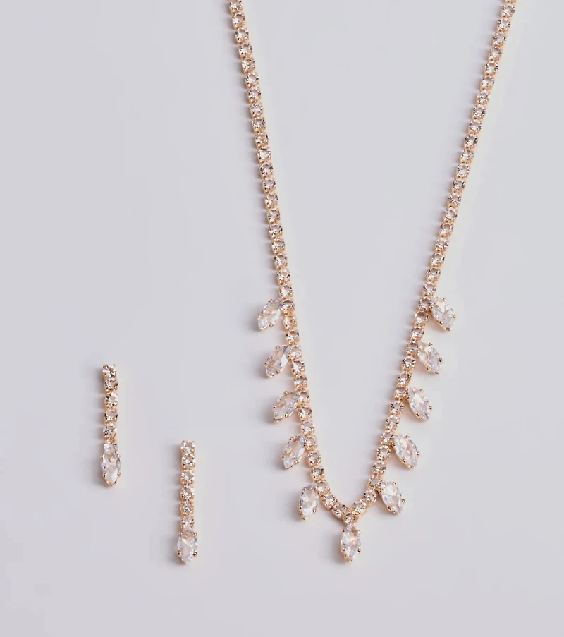Enchant Me Necklace And Earrings Set