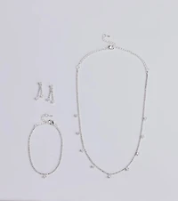 Luxe Icon Cubic Zirconia Rhinestone Jewelry Set