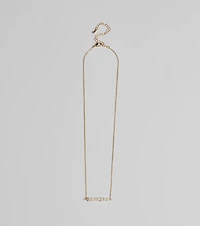 Pretty Faux Pearl Bar Necklace