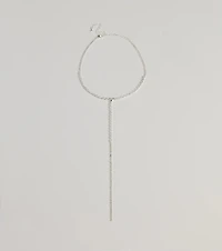 Sparkle Glam Cubic Zirconia Lariat Choker