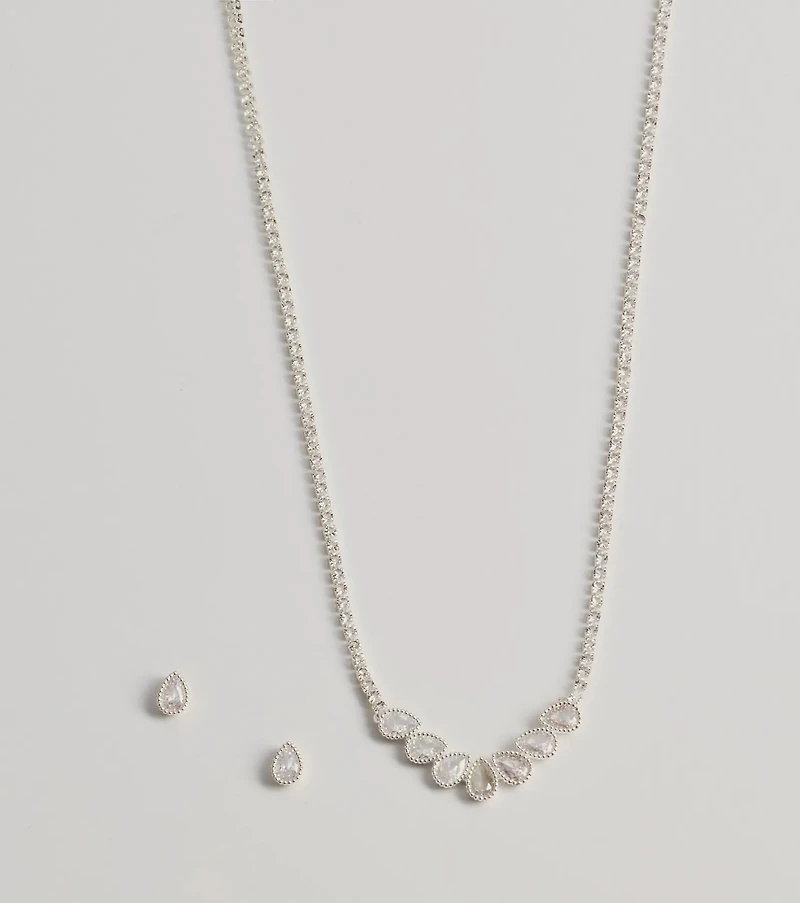 Unforgettable Luxe Cubic Zirconia Necklace Set