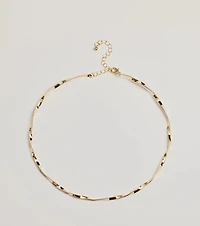 Effortless Twist Metal Collar Necklace
