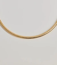 Sleekest Style Coiled Metal Choker Necklace