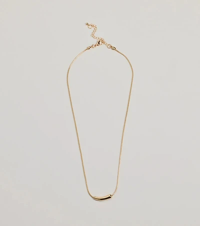 Dainty Luxe Bar Charm Necklace