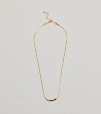 Dainty Luxe Bar Charm Necklace
