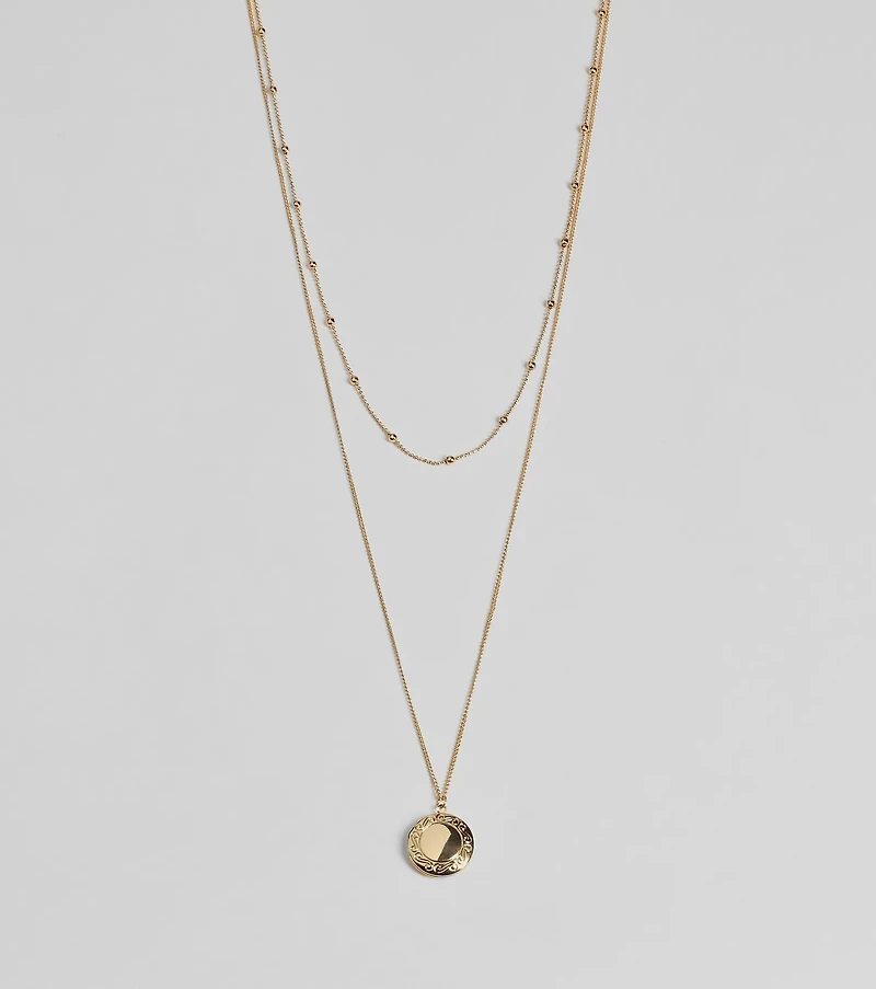 Forever Yours Layered Locket Necklace