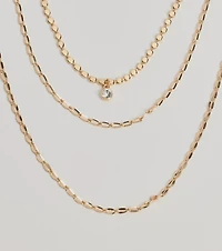 Layered Radiance Rhinestone Necklace