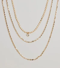 Layered Radiance Rhinestone Necklace