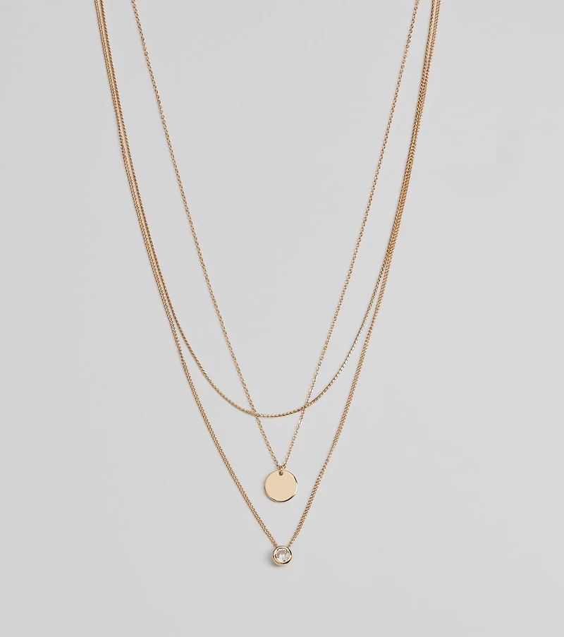 Fab Statement Layered Rhinestone Necklace Set